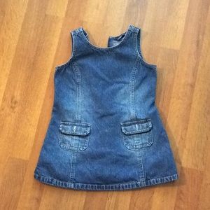 Lands End blue jean dress